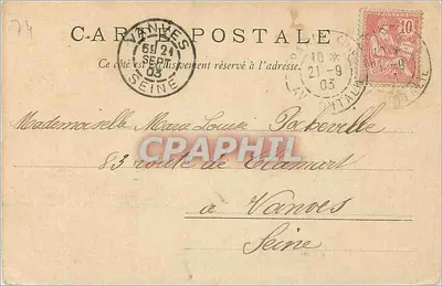 Most Ste-Marie i most kolejowy w Chamonix — wydawca nieznany, nr serii 719 — Rewers