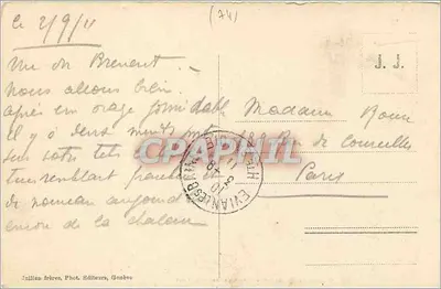 Chamonix — Os Grandes Jorasses (4206 m) — J. 6228 — Julien frères, Gondreville — Verso