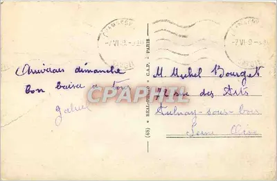 Chambéry - Fontein van de Elefanten van Sappey en de Société Générale - LL — Achterkant