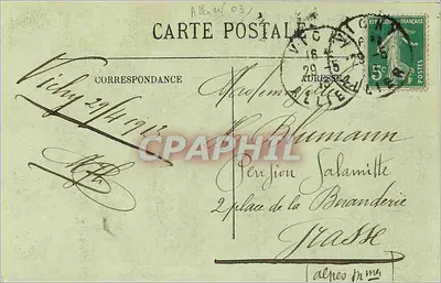Vichy — Wejście do domu pani de Sévigné — LL. — Rewers