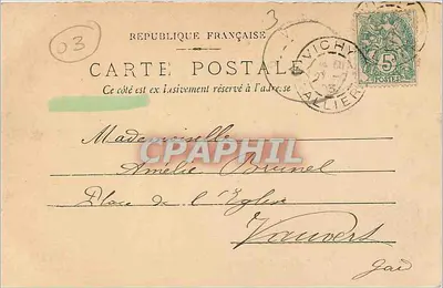 Vichy — Szpital Wojskowy — CL. GALERIES PARISIENNES — Rewers
