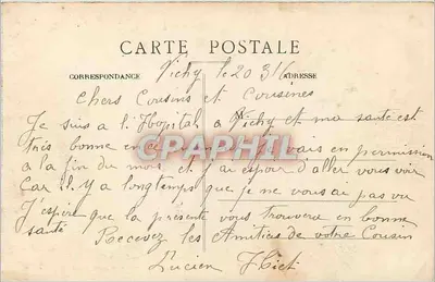 Vichy — Fonte Chomel — Edição L-0 — Verso