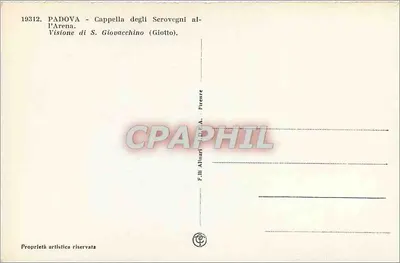 Padova - Krypta Serovegni w Al-P'Arena - Widok świętego Giovacchino (Giotto) — Rewers