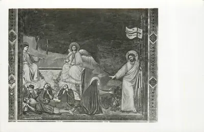 Cristo ressuscitado e Maria Madalena — Capela dos Scrovegni al-Parena — Edição Fulli Alinari, Florença