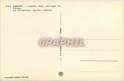 Padova — Kaplica Scrovegni w Arenie — Ukrzyżowanie (część) — Giotto — Rewers