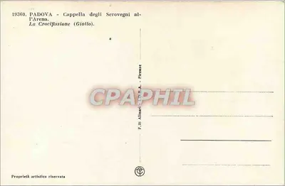 Padova — Cappella degli Serovegni al P' Arena — Ukrzyżowanie (Giotto) — Rewers