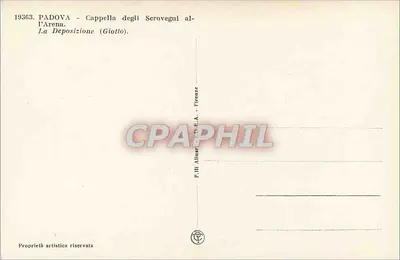 Padova - Cappella degli Serovegni al-l'Arena - A Deposição (Giotto) — Verso