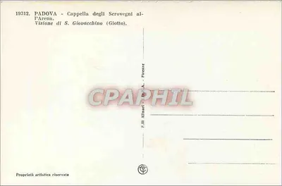 Padova - Capela dos Serovegni na Arena - Visão de São Giovacchino (Giotto) — Verso