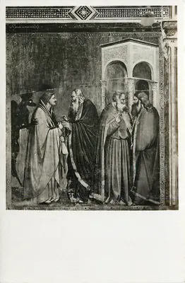 Padova - Cappella degli Scrovegni - Giuda reçoit le prix du trahison (Giotto)