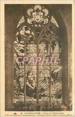 Vidro do Altar-Mestre - Vaucouleurs — Georges Janin, mestre vidraceiro, Nancy