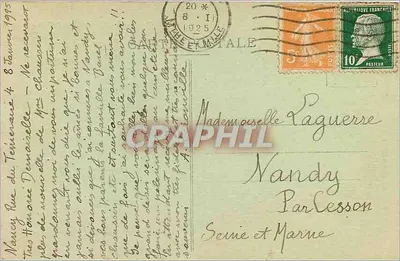 Nancy — Basílica de São Epvrê e Praça das Senhoras — Maison des Magasins Réunis, editora, Nancy — Verso