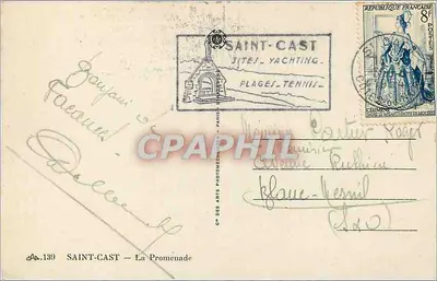 Saint-Cast — A Promenade — C° dos Arts Photomecanique, Paris, n° 139 — Verso