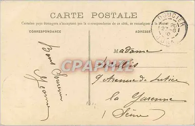 Caida del Saul Girard — Excursión al Hérisson — B. K. Paris, n° 1788 — Reverso