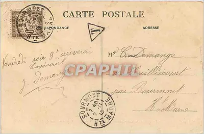 NANCY — O Palácio do Governo e Grades de Jean Lamour (tomado da Place Carnière) — Verso