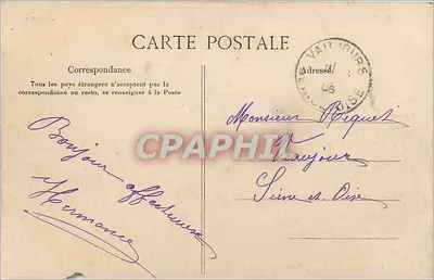 Asnière-sur-Oise — Widok z zamku Toutteville — Imp. phot. J. Prémont, Beaumont-sur-Oise — Rewers
