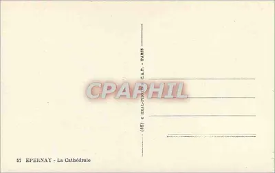 Epernay - Katedra — wydawca C.A.P. - nr 57 — Rewers