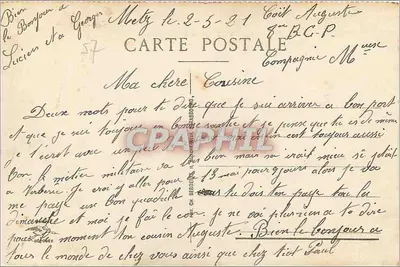 Metz — Porte des Allemands — wydawca H. Herdegen, nr 112 — Rewers