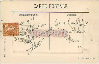Carta Sistema Plombieres les Bains — Verso