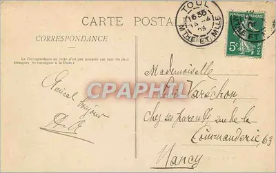 Toul Ilustrado. A Estação — editor Poirrot, Toul — Verso
