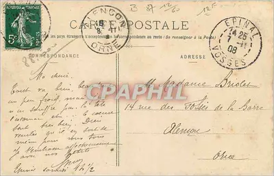 Épinal - Margem dos Bons-Enfants - Rua das Pequenas Carneirices — Photo Épinal et Époret, Épinal — Verso