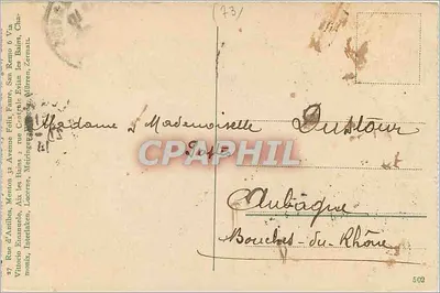 Aix-les-Bains — A Cachoeira de Grésy — Editor não visível — Verso