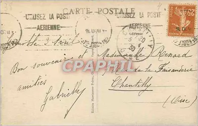 Grenoble — Vista geral e os Alpes — Edição Martinotto Frères — Verso