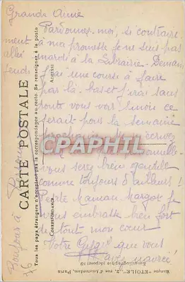 Le Havre — Museu e Avenida dos Estados Unidos — Editor: Chappe & Néel — Verso