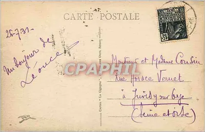 Le Tréport — Widok panoramiczny — Graphique Otrin, nr 16 — Rewers