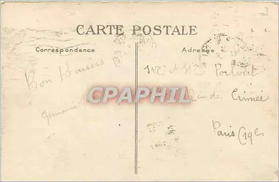 Le Havre — Sekwana, falista i morze widziane z Carino — G. F., Le Havre — Rewers