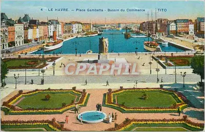 Le Havre — Place Gambetta - Bassin du Commerce — TITO