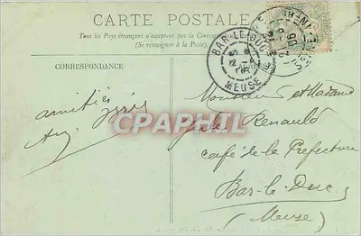 Le Havre — A Praça Gambetta e o Teatro — LL. — Verso