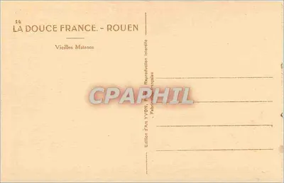 Rouen — Stare domy — Wydawnictwo Act YVON, Rouen — Rewers