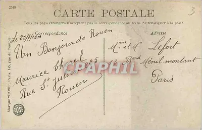Rouen — Fontaine Sainte-Marie, autorstwa Falguière i Deperthes — Rewers
