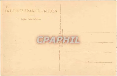 Kościół św. Maclou — Rouen — Wydawnictwo YVON — Rewers