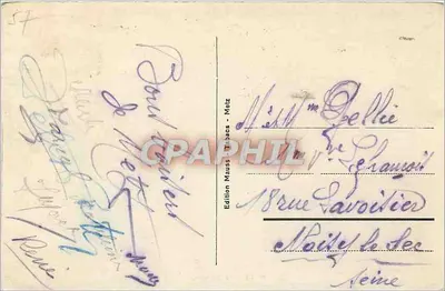 METZ - La Cattedrale (lato est) — LL 200 — Edizione Mauss - Metz — Verso