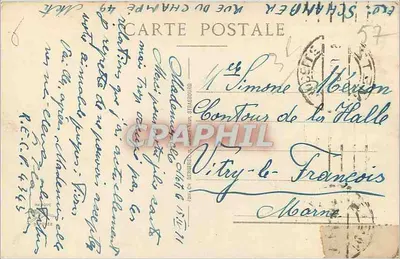Metz - Porta dos Alemães e Velhos Muros — edição não identificada, n° 111 — Verso