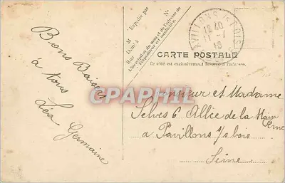 A Jetée em um dia de tempestade — V. P. Paris, No. 31 — Verso
