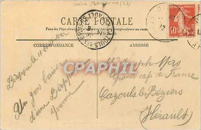 Okręgi Dieppe — Ogólny widok Puys. — LL. — N° 113 — Rewers
