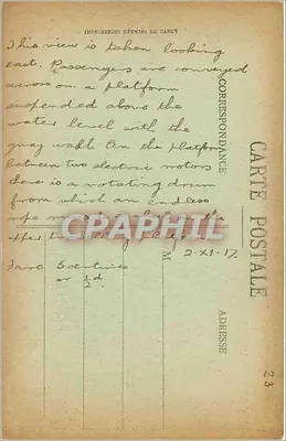 Rouen — Ponte Transbordável — C.P. 269 — Verso