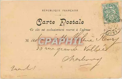 Rouen — Absydę katedry — Galerie Nouvelles, Zbiór Świętych Wincentyjczyków, N° 22 — Rewers