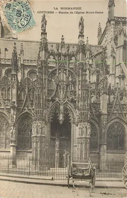 Louviers — Portal da Igreja Nossa Senhora — A Normandia