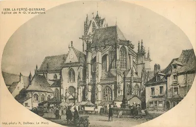 La Ferté-Bernard — Igreja Nossa Senhora d'Autretois — Imp. foto R. Dolbeau, Le Mans