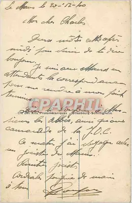 Le Mans — Pomnik generała Chanzy, wykonany przez Cranka i Croisy — Cap — Rewers