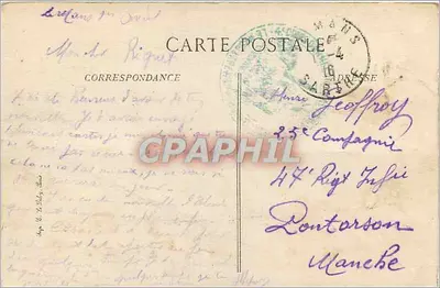 Le Mans — Ogród Botaniczny — Wydawca B.P. nr 45 — Rewers