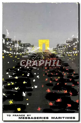 Arco do Triunfo — Paris — Messageries Maritimes
