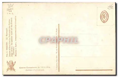 Soldados franceses em discussão — desenho de Charles Foujouray — 1914 — Verso