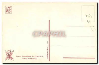 Lichte veldartillerie — Charles Pouquerry — I.M.L. 2206 — Achterkant