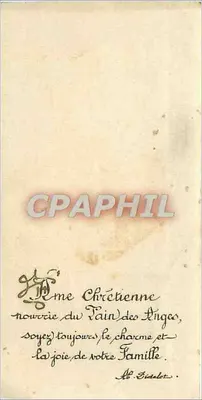 Saint-Germain-en-Laye — Carta de boas-vindas da família Sidalot — editor não identificado, número de série não visível