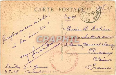 Casablanca — Cidade indígena. A rua do forno. — Verso