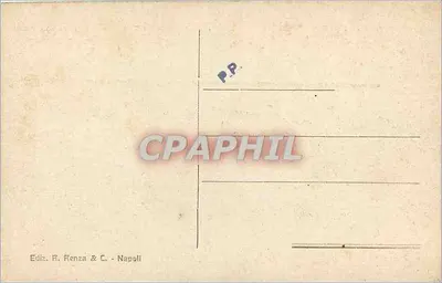 Napoli — Widok miasta z Villa Patrizi — wyd. R. Renza & C. - Napoli — Rewers